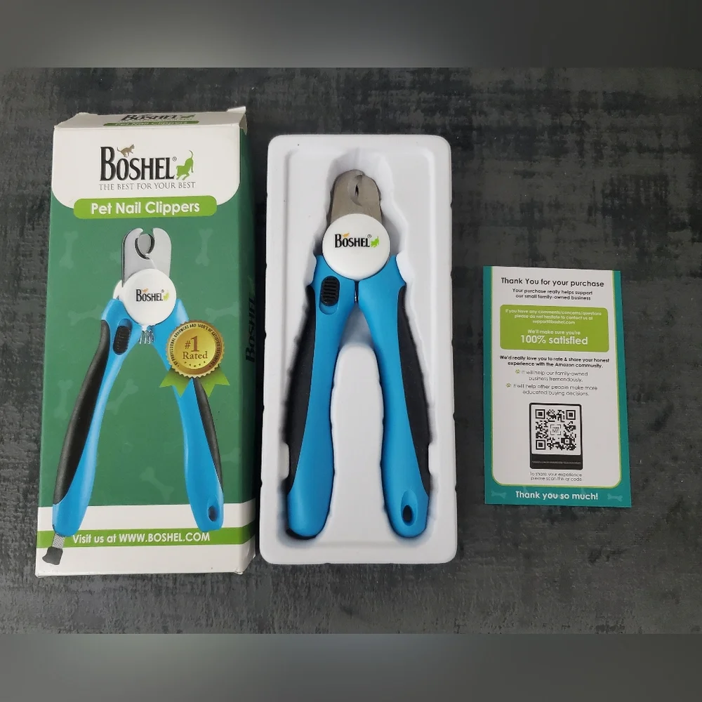 Boshel Large Dog Nail Clippers With Nail File And Safety Guard